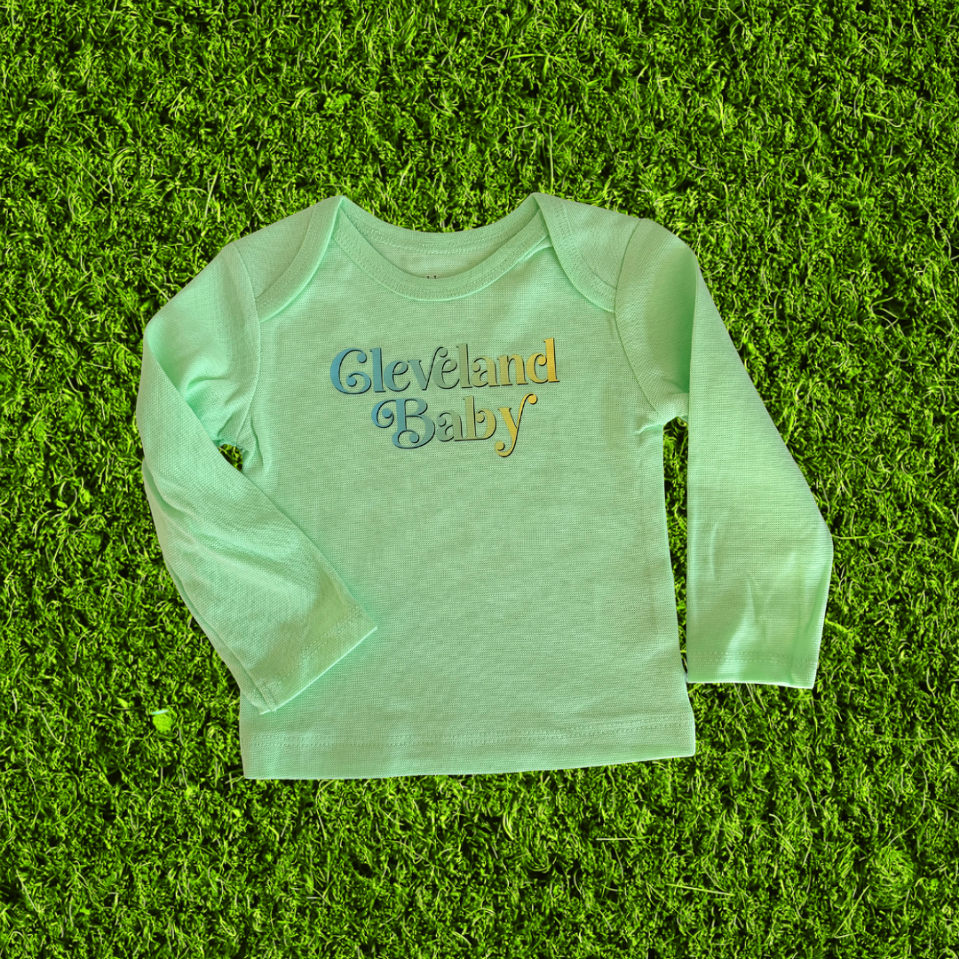 Cleveland Baby Green Baby Long Sleeve T-Shirt
