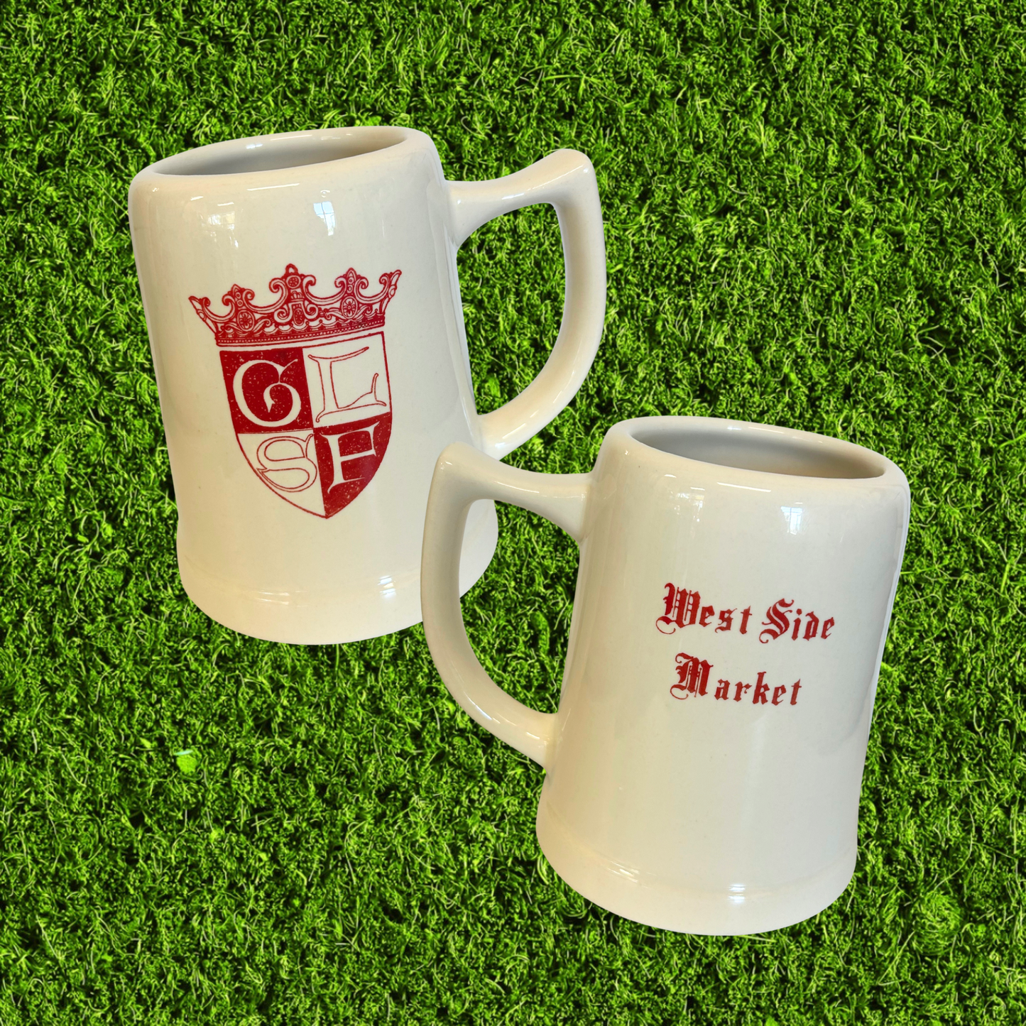 Vintage West Side Market Crest Beer Mug