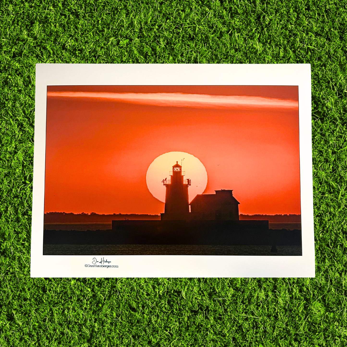 Sunset Lighthouse Don Hunsberger Print
