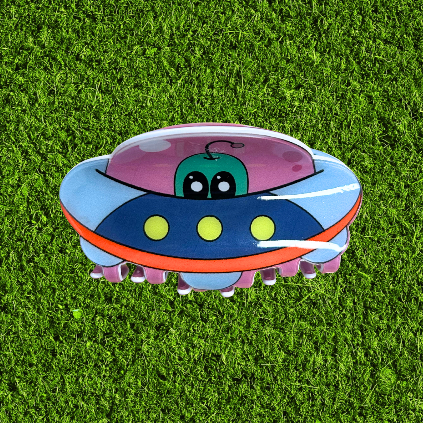 Alien Spaceship Hairclip