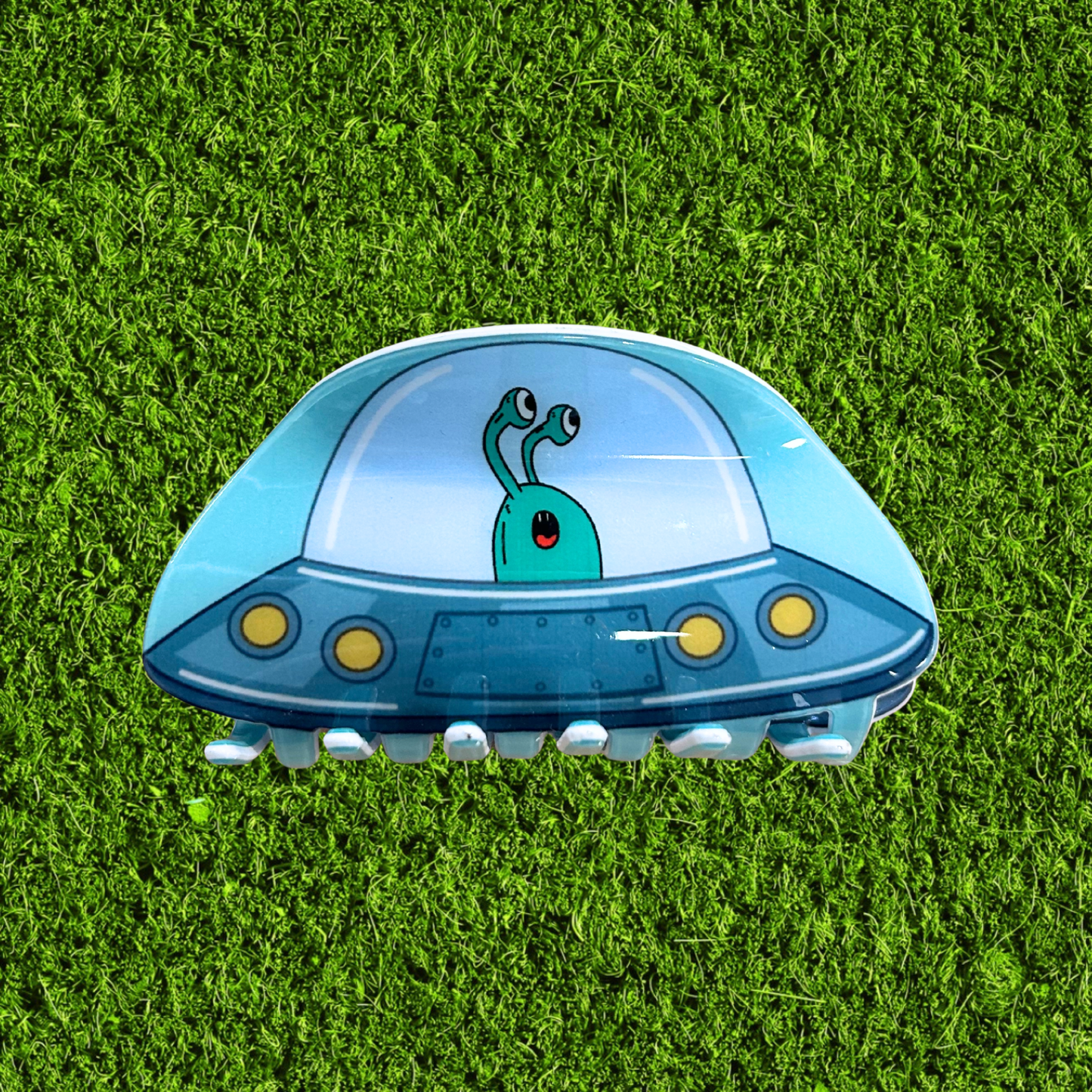 Alien Spaceship Hairclip