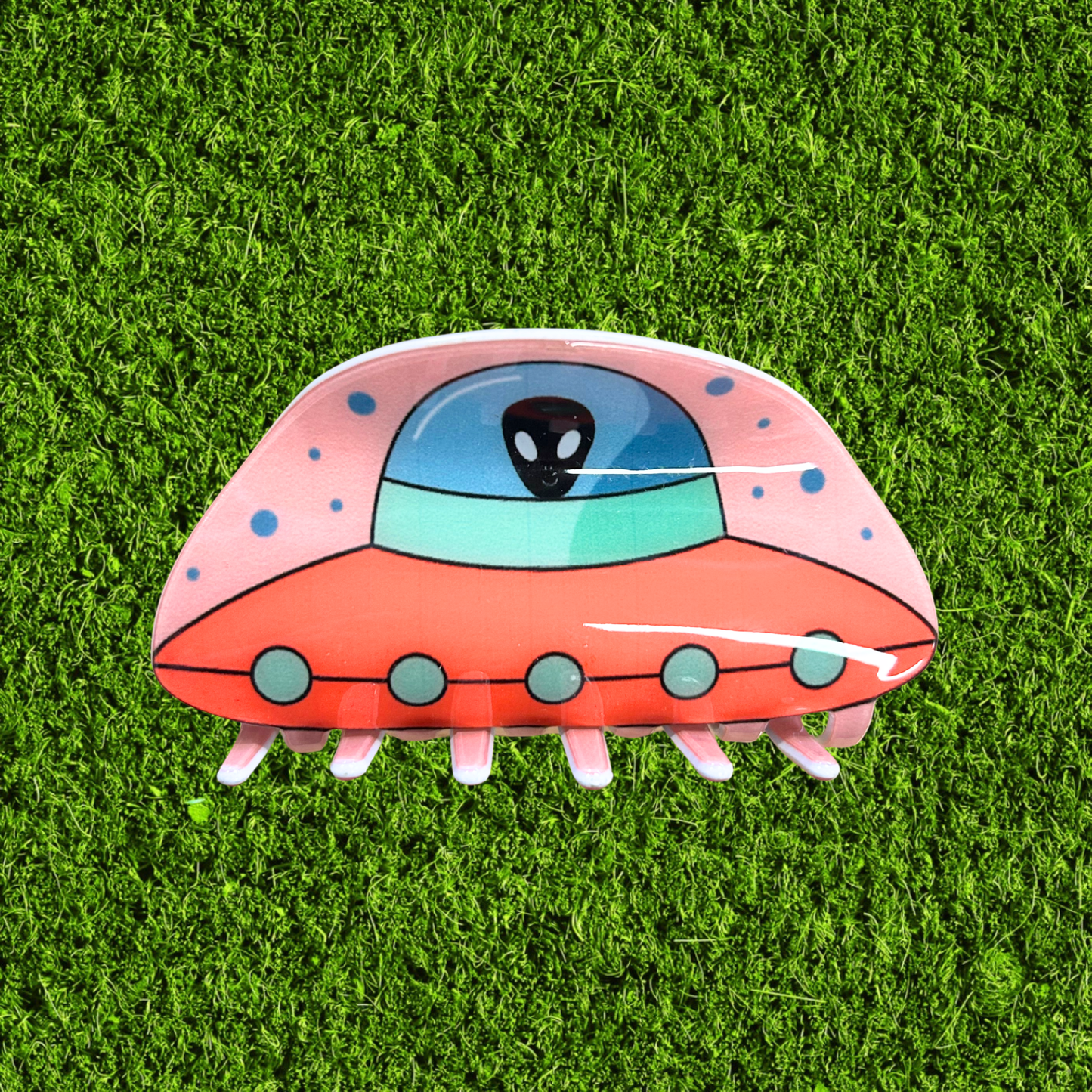 Alien Spaceship Hairclip