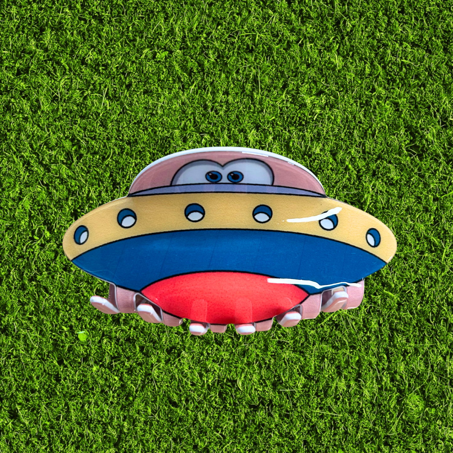 Alien Spaceship Hairclip