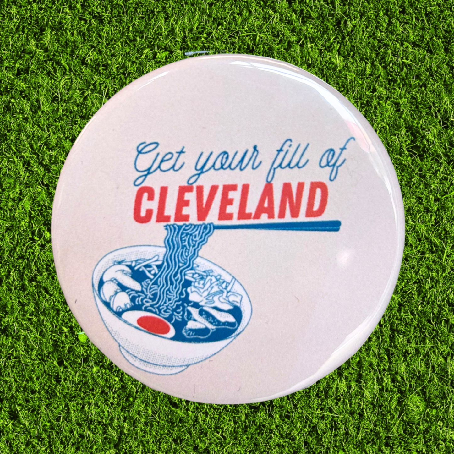 Cleveland Button Magnet