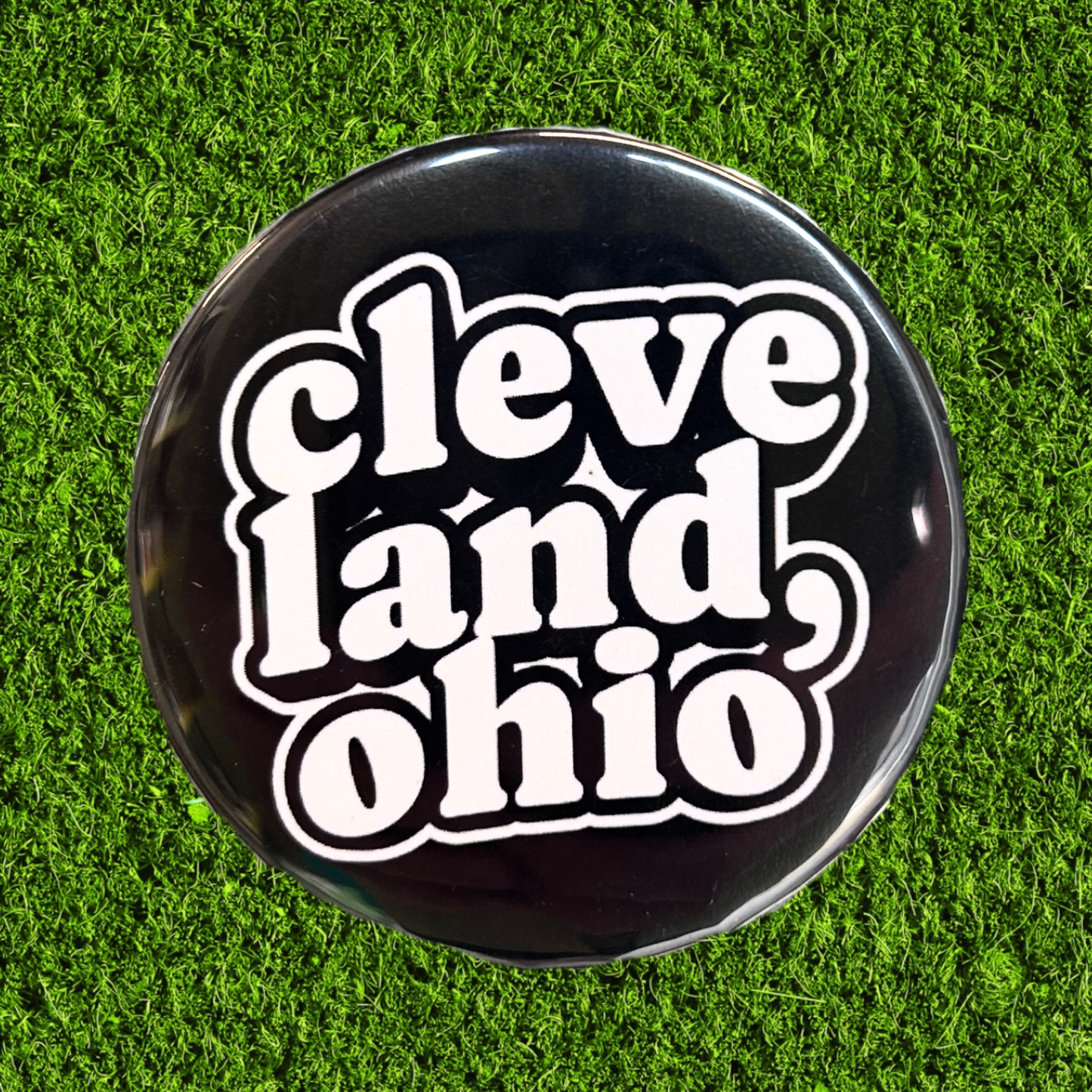 Cleveland Button Magnet