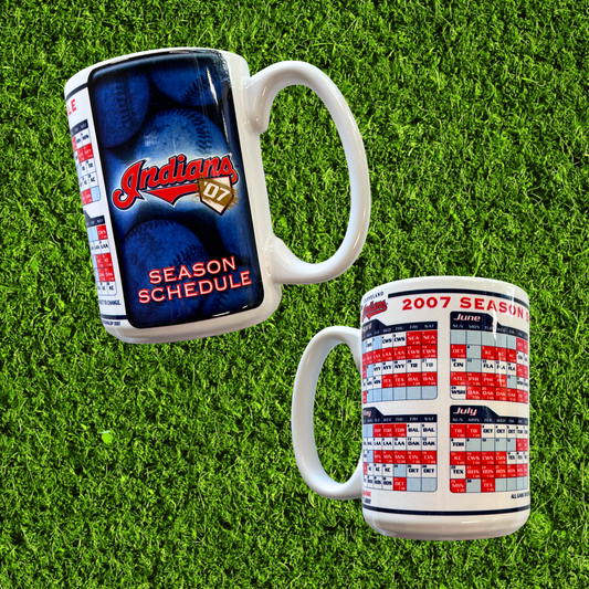 Vintage Indians 2007 Season Schedule Mug
