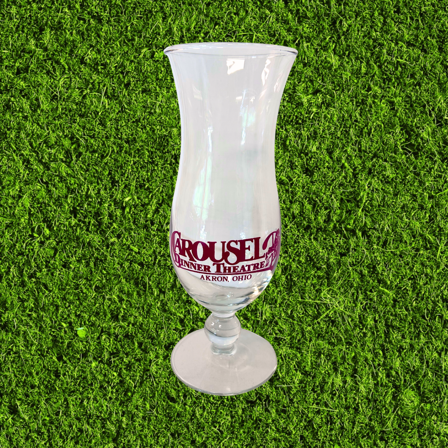 Vintage Carousel Dinner Theatre Akron Hurricane Glass