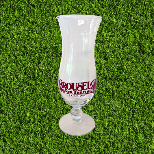 Vintage Carousel Dinner Theatre Akron Hurricane Glass