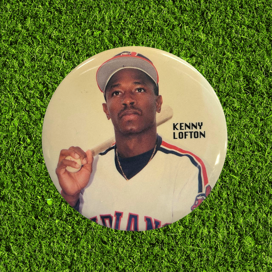 Vintage Indians Kenny Lofton Button
