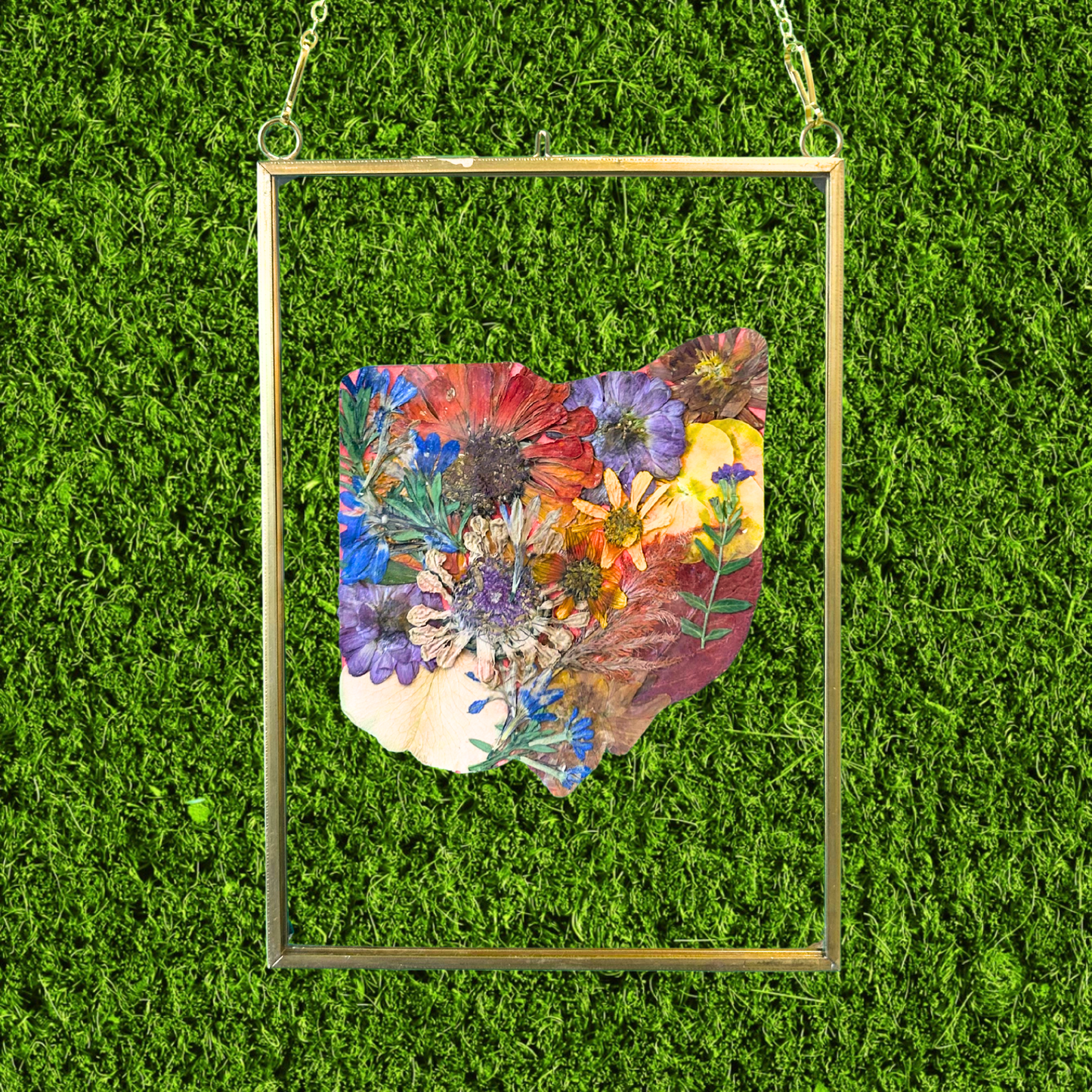 Pressed Flower Ohio Cutout Frame
