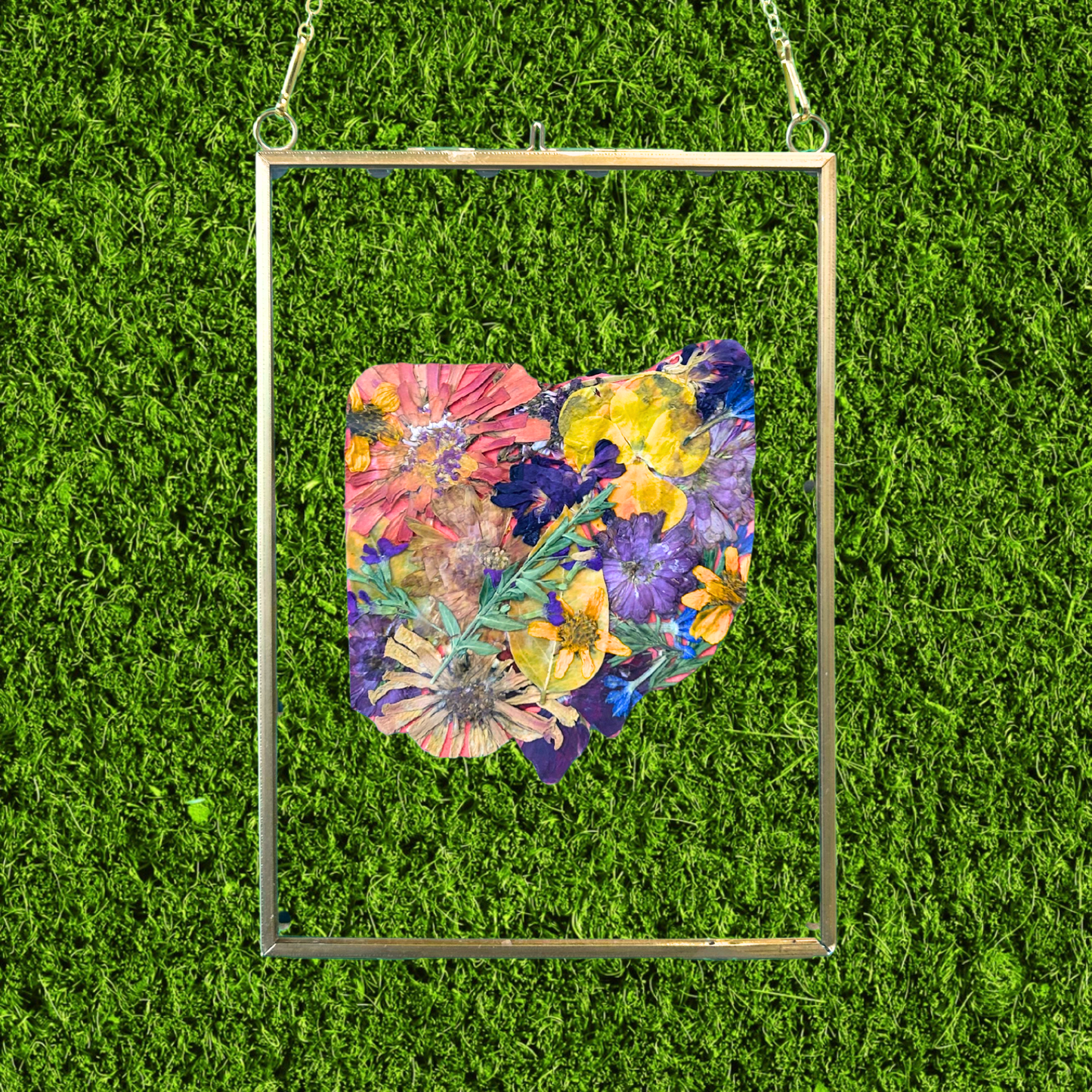 Pressed Flower Ohio Cutout Frame