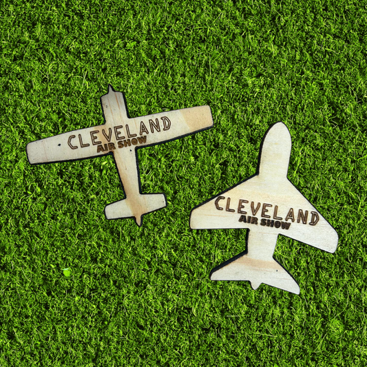 Cleveland Air Show Wooden Magnet