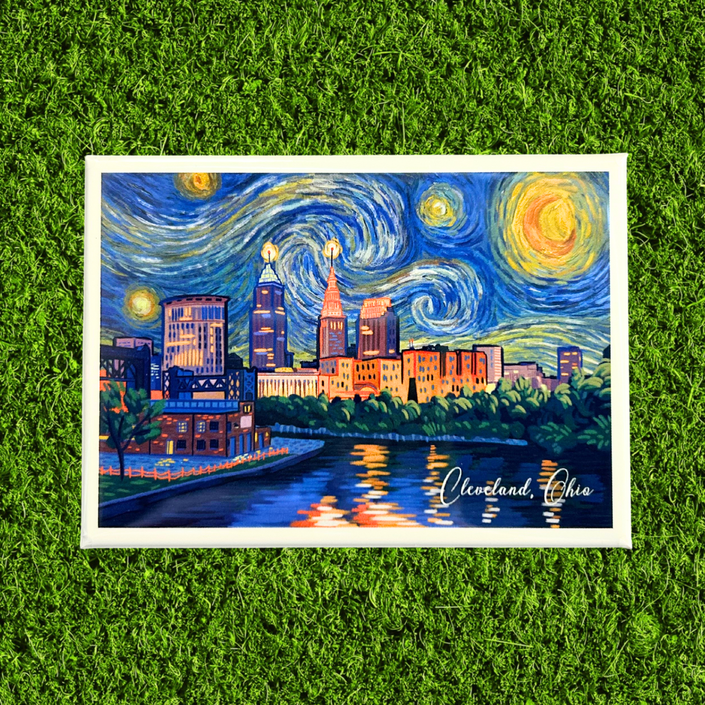 Cleveland Starry Night Magnet