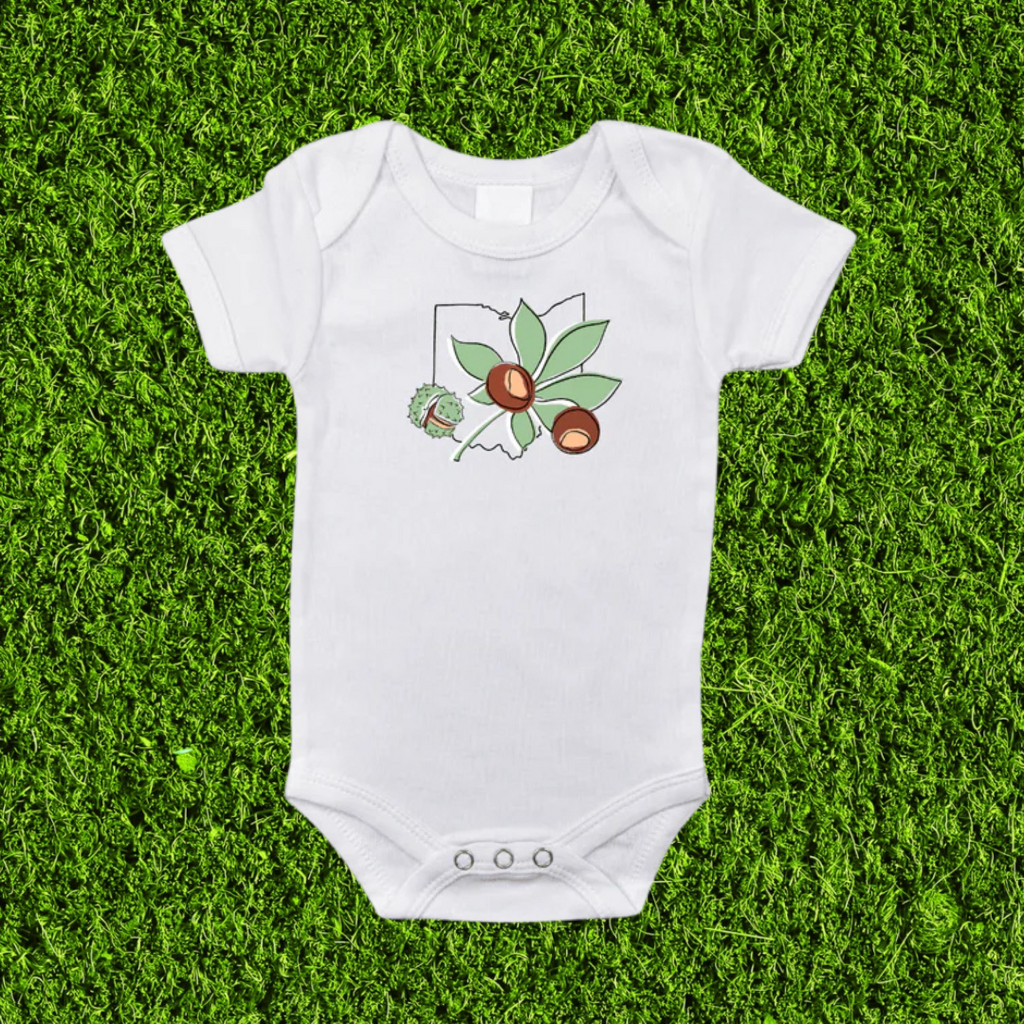 Ohio Buckeye Baby Onesie