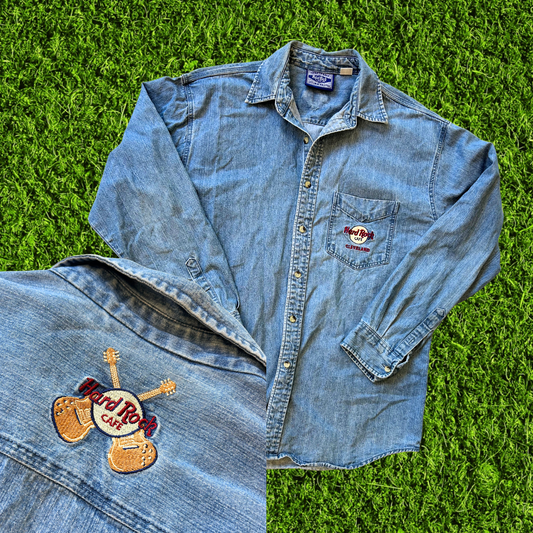 Vintage Hard Rock Cleveland Button Down Shirt