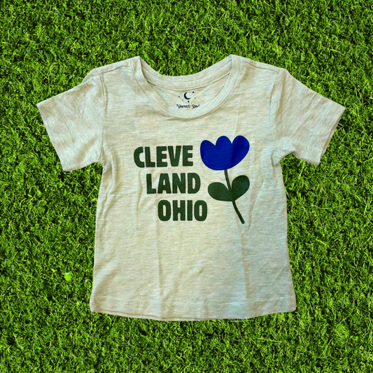 Cleveland Flower Sea Foam Toddler T-Shirt