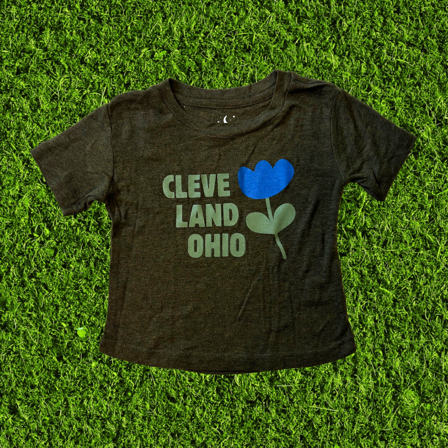 Cleveland Flower Dark Green Toddler T-Shirt