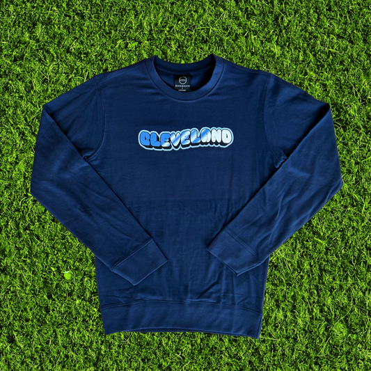 Shiny Cleveland Navy Crewneck Sweatshirt