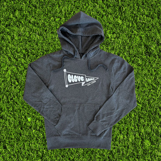 Cleveland Pennant Charcoal Grey Hoodie