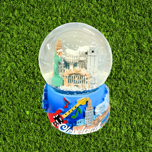 Cleveland Blue Skyline Snow Globe