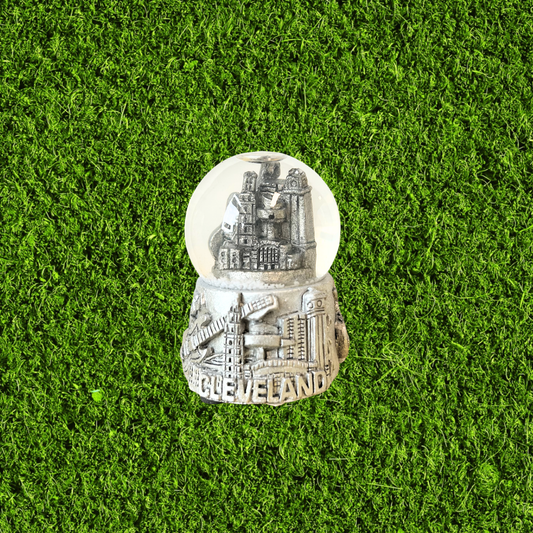 Cleveland Silver Skyline Mini Snow Globe