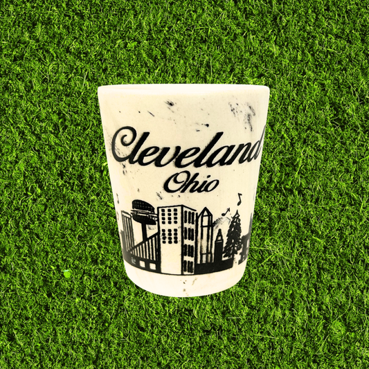 Cleveland Marble Ceramic Shot Glass
