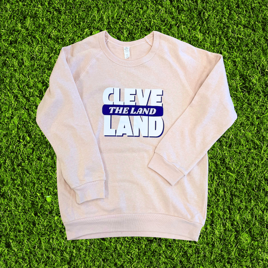 Youth The Land Cleveland Pink Raglan Sweatshirt