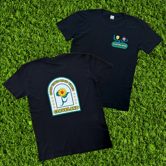 Cleveland Good Times Good Vibes Black T-Shirt