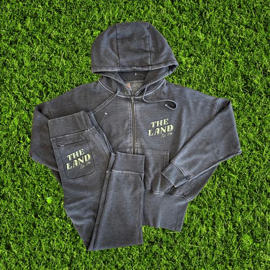 The Land Charcoal Batwing Hoodie