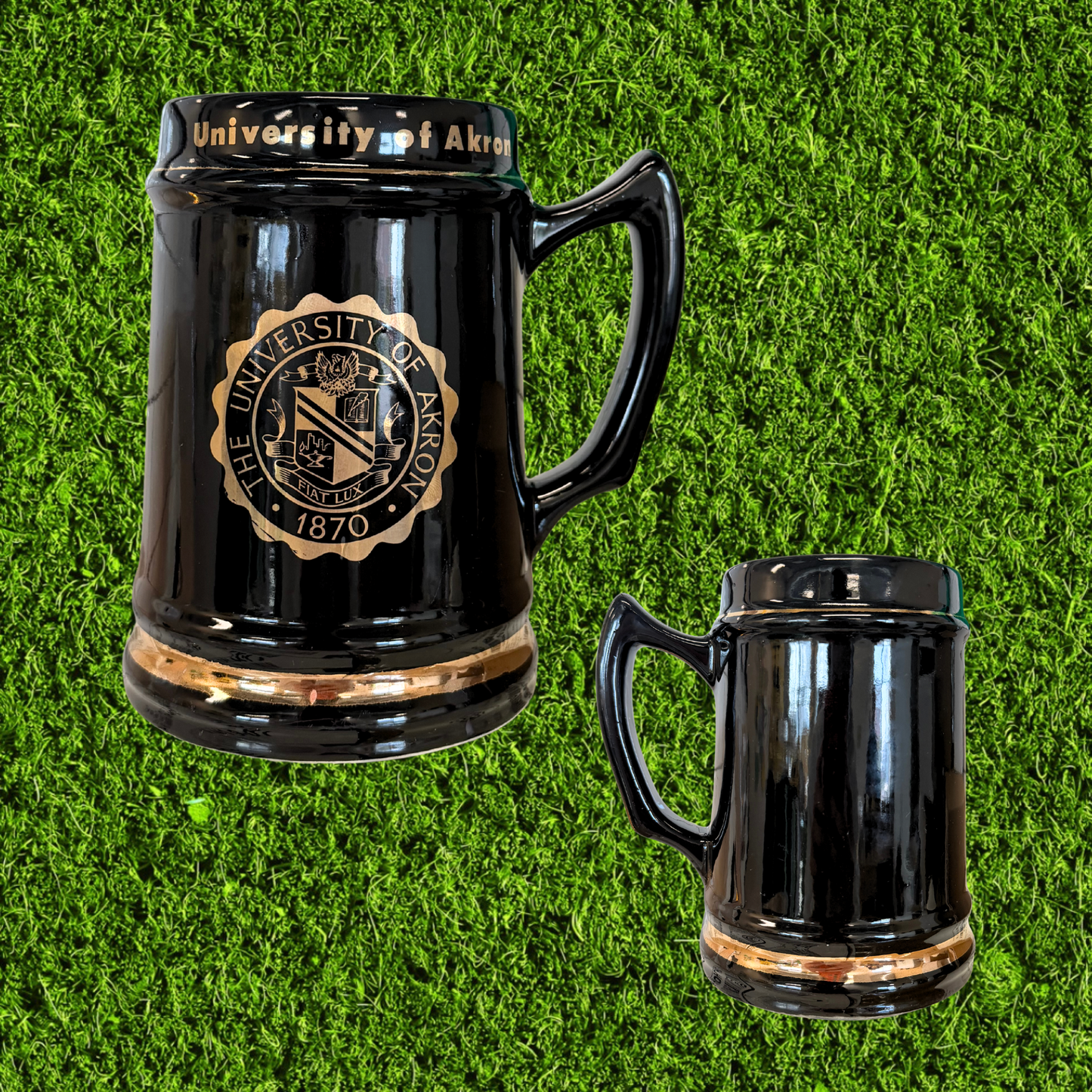 Vintage University of Akron Beer Mug
