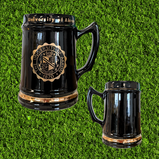 Vintage University of Akron Beer Mug