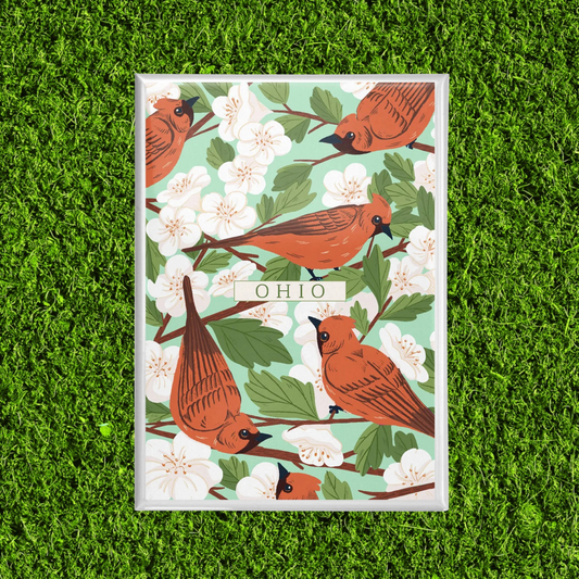 Ohio State Bird Cardinal Magnet