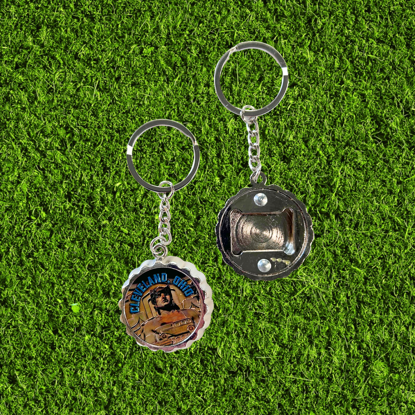 Metal Guardian Bottle Opener Keychain