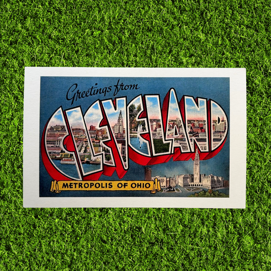 Greetings from Cleveland Metropolis Postcard