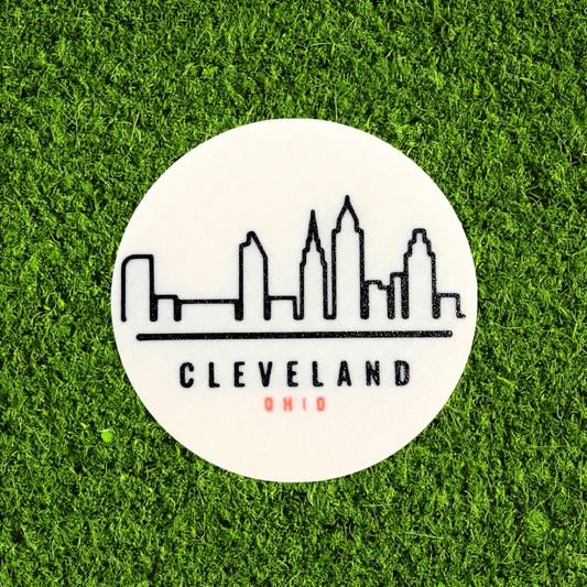 3D Printed Cleveland, Ohio Skyline Coaster