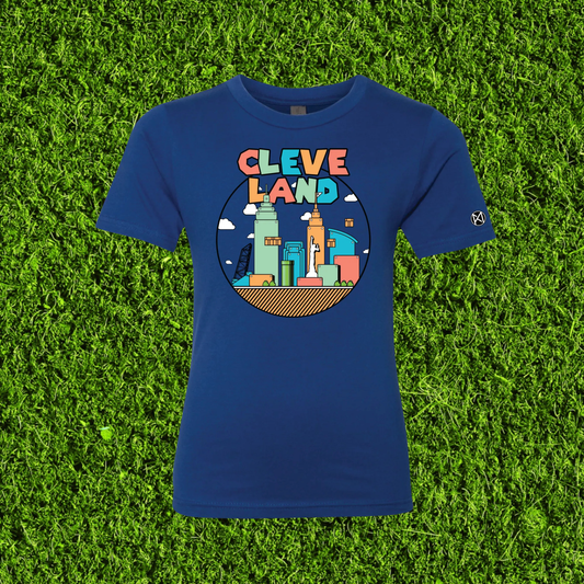 Colorful Cleveland Youth Tee