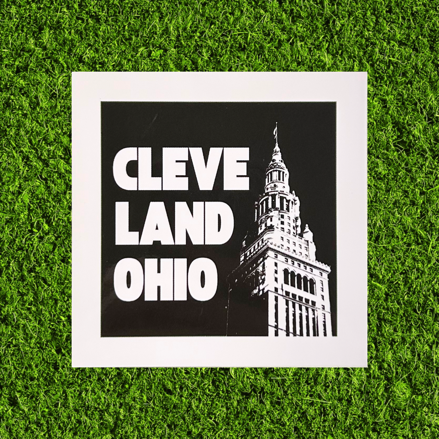 Cleveland Terminal Tower B&W Sticker