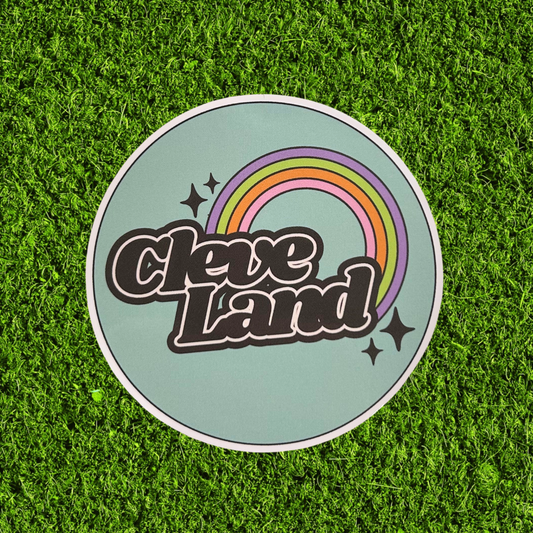 Cleve Land Rainbow Sticker