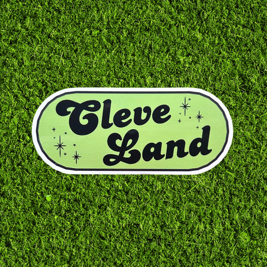 Cleve Land Green Stars Sticker