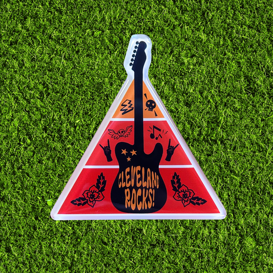 Cleveland Rocks Pyramid Acrylic Magnet
