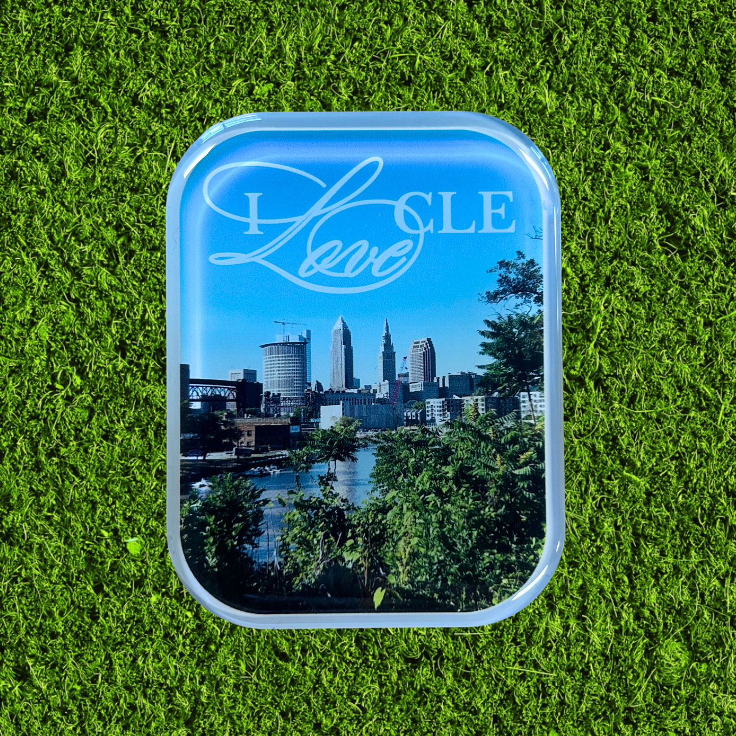 I Love Cleveland Picture Acrylic Magnet