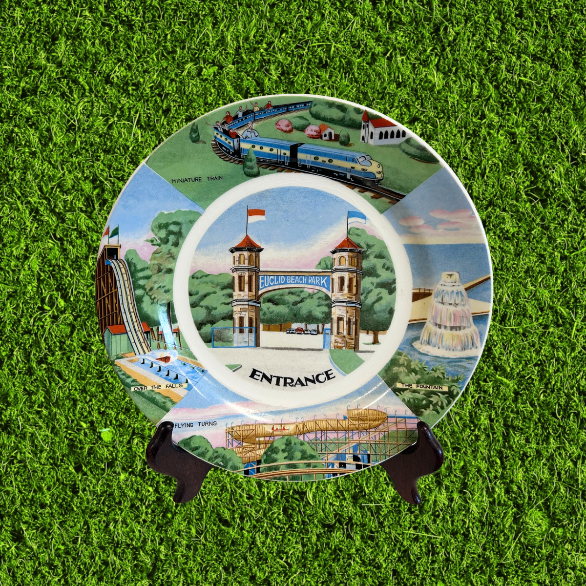 Vintage Euclid Beach Park Decorative Plate