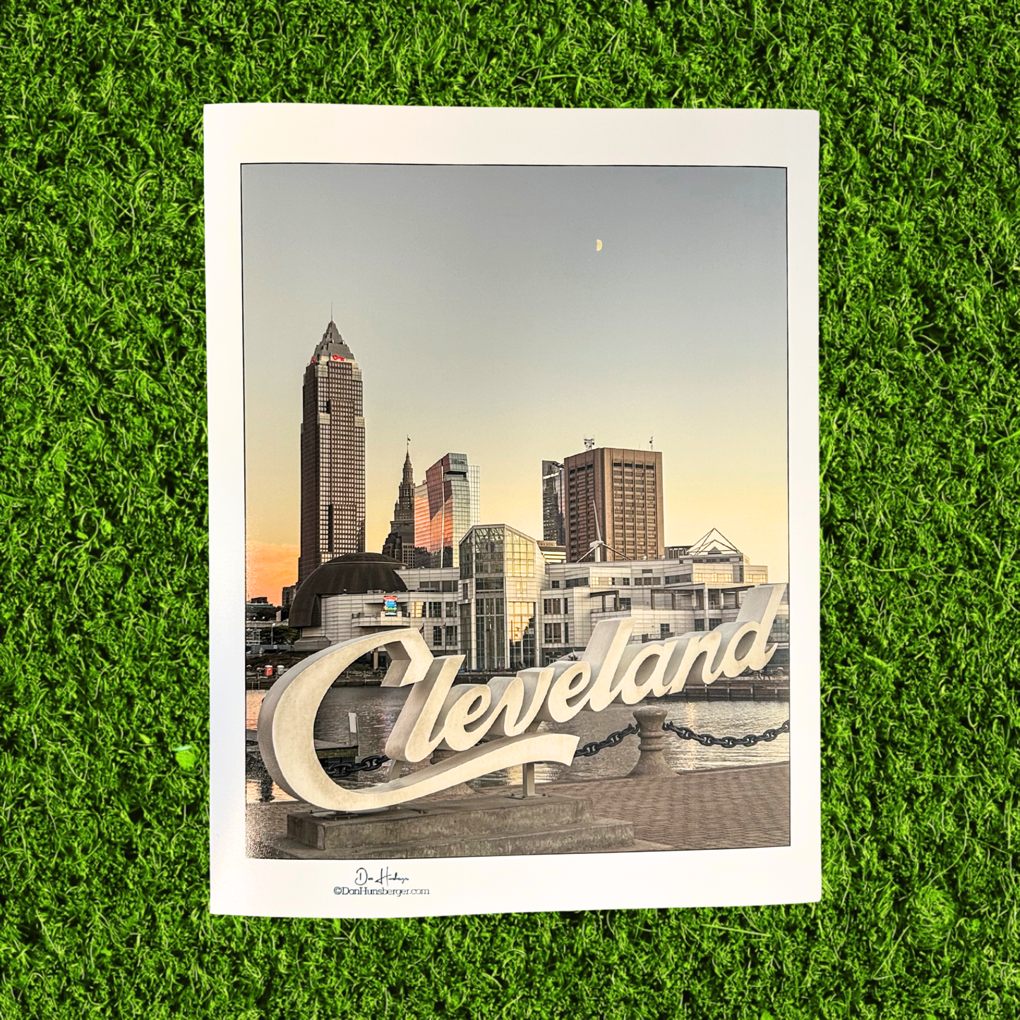 Cleveland Script Sunset Don Hunsberger Print