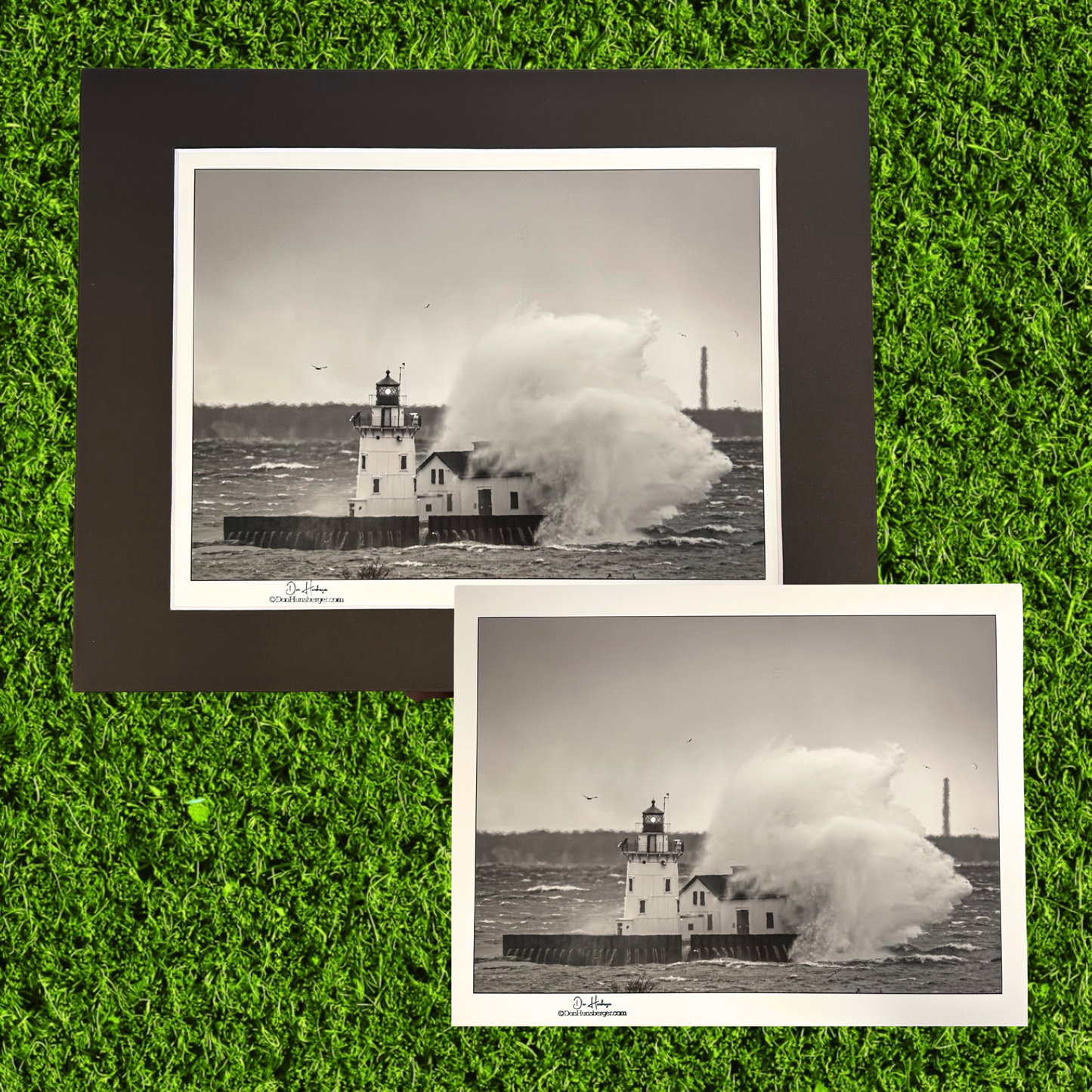 Black and White Lighthouse Don Hunsberger Print