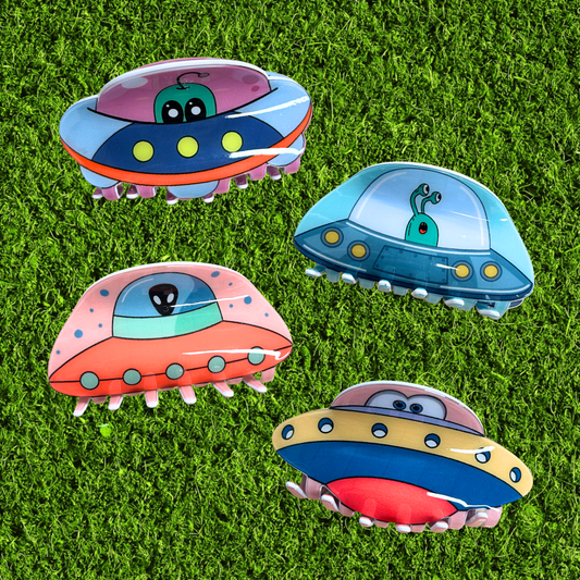 Alien Spaceship Hairclip