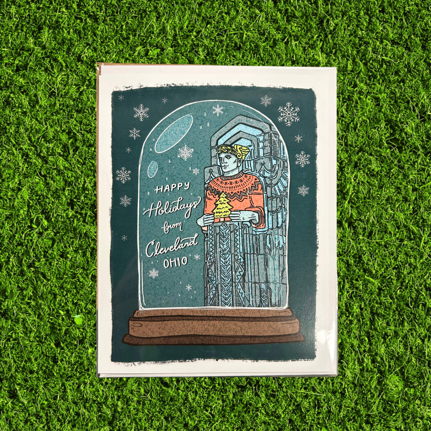 Happy Holidays From Cleveland Blue Guardian Card