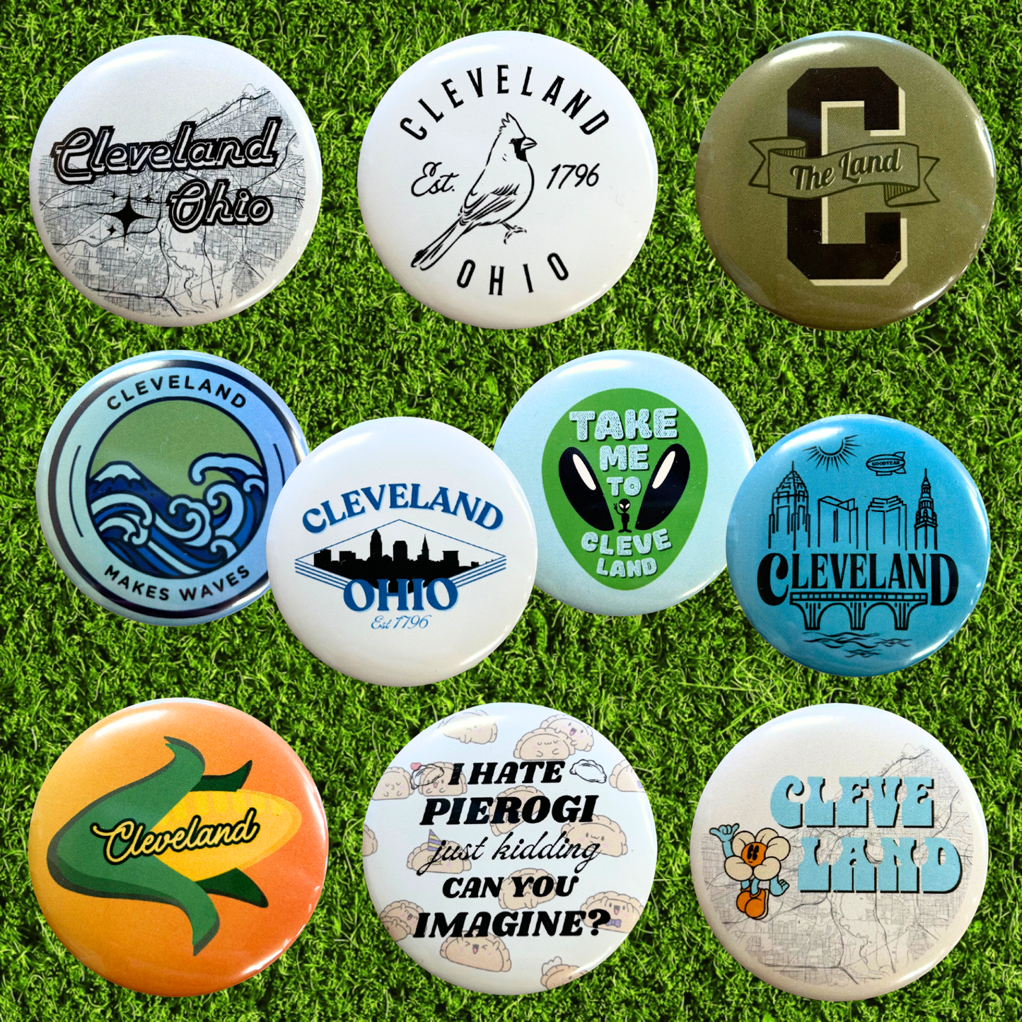 Cleveland Buttons