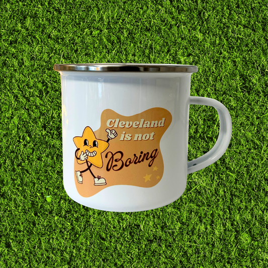 Cleveland is Not Boring Stainless Steel Camper Mug