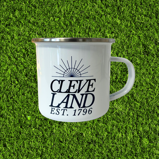 Cleve Land 1796 Line Design Stainless Steel Camper Mug