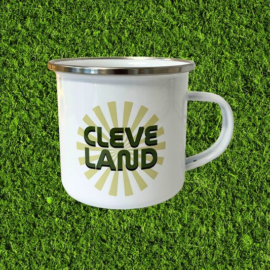 Cleve Land Green Stainless Steel Camper Mug